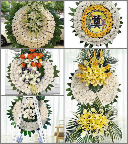 湖北黄冈市罗田县河铺镇马驿坳村花圈速递